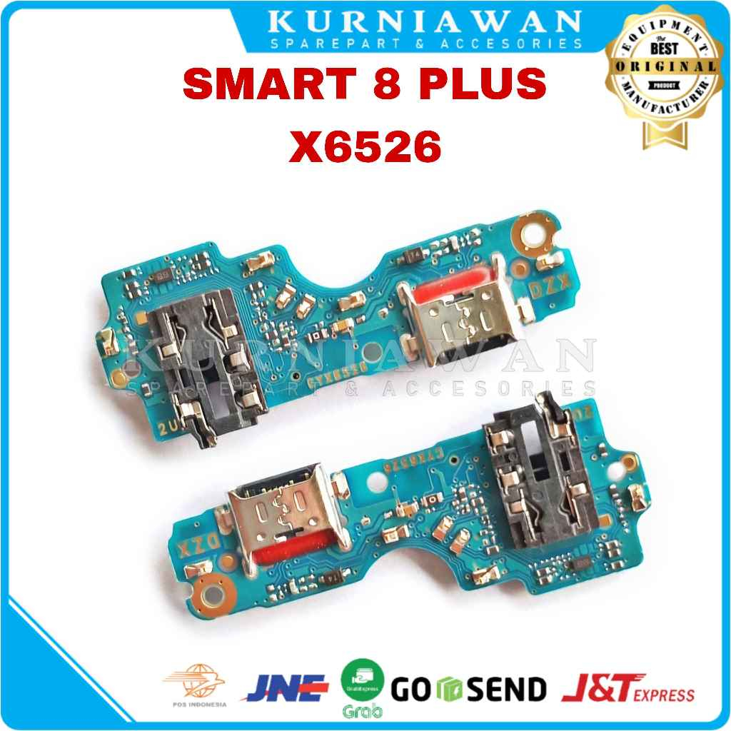 Konetor Charger Infinix Smart 8 Plus X6526 Pcb Board Usb Papan Con Cas Mic Ori