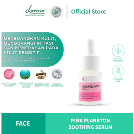 Pink Plankton Soothing Serum Larissa, Serum Untuk Kulit Wajah Sensitif