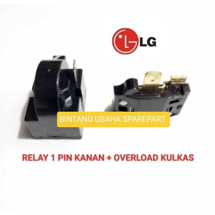 [ Set Relay ] Relay Overload Kulkas LG Freezer Box GEA Pin 1