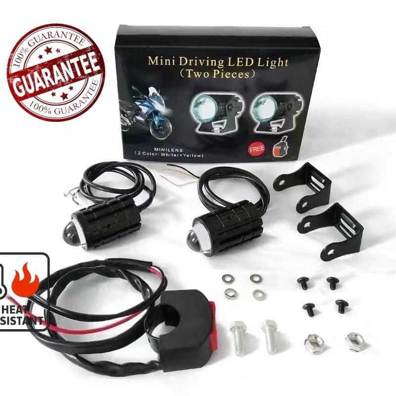 BERKAH RACING SHOP Original lampu tembak laser 2 warna High low putih kuning waterproof / lampu led 