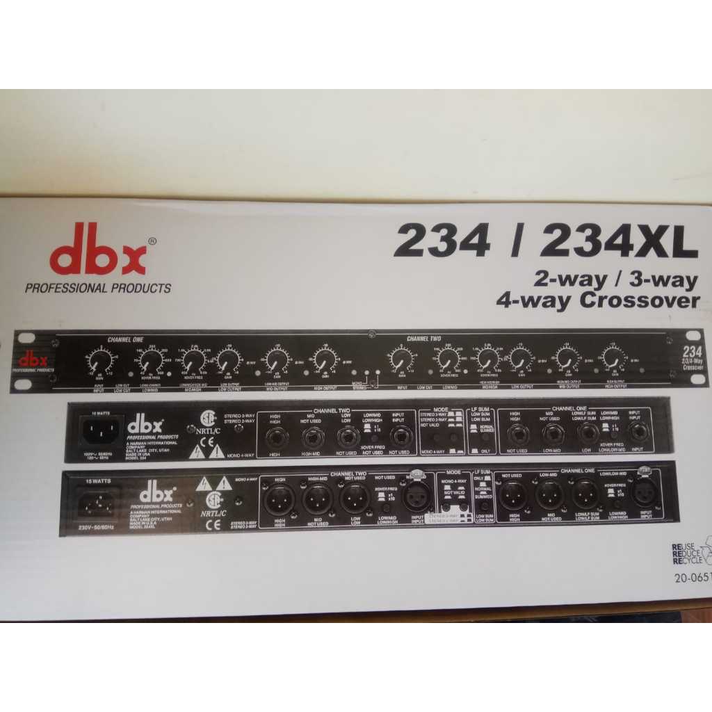 CROSSOVER DBX 234 / 234XL CROSSOVER 2/3 /4 WAY ORIGINAL