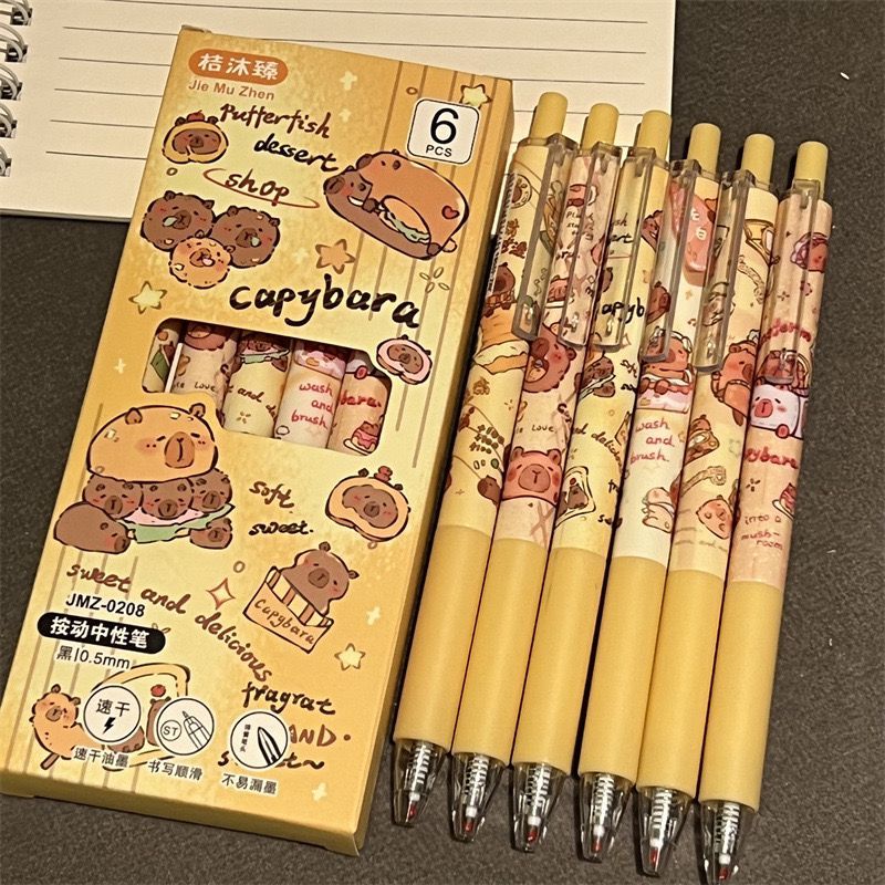 

Pulpen Mekanik/Cetek - Pulpen Mekanik Lucu - 0.5mm - Capybara Delicious Series