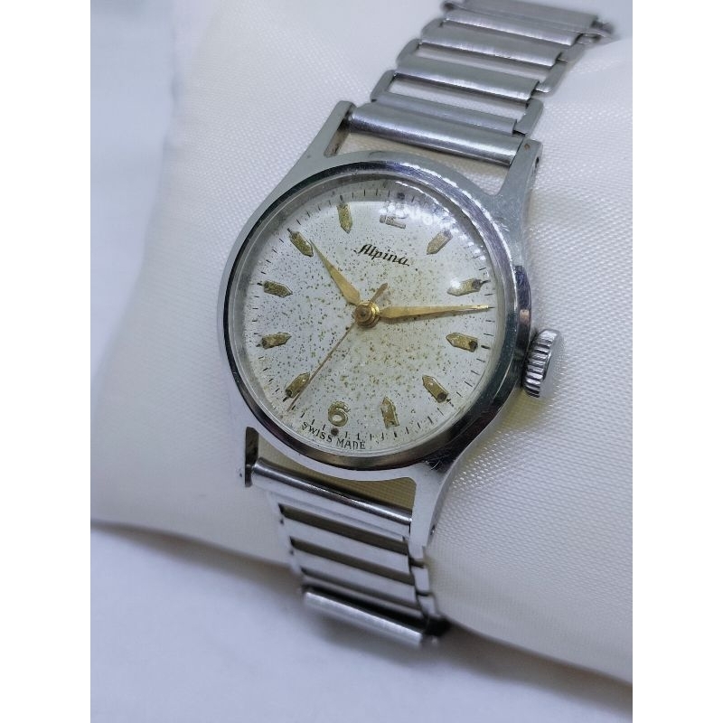 Alpina vintage militarywatch jam tangan antik alpina swiss vintage arloji lawas klasik