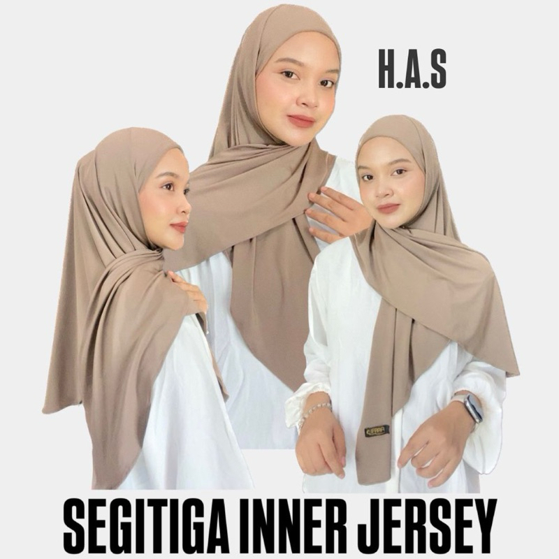 segitiga Inner bahan jersey super premium tebal hijab instan inner jilbab kerudung