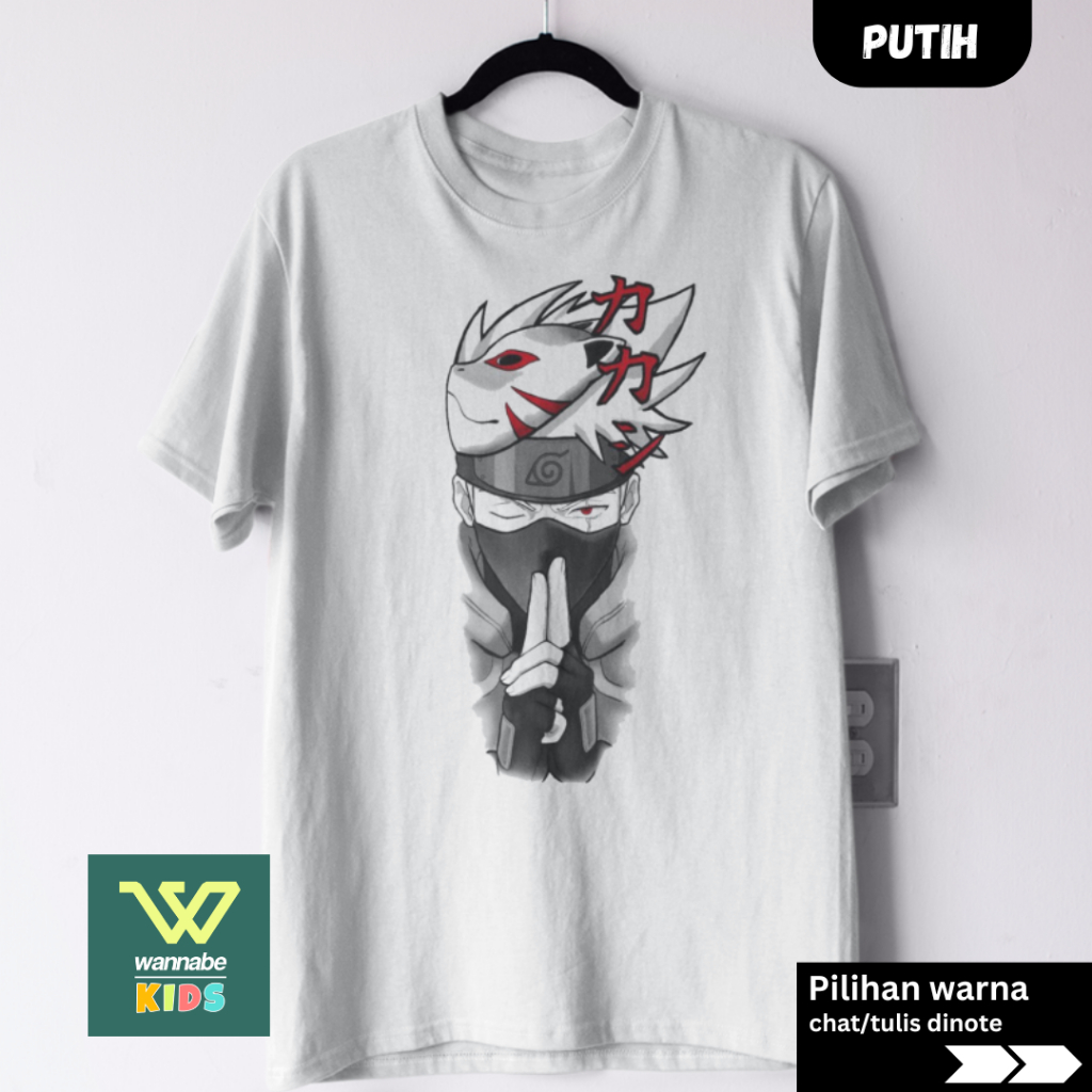 Kaos Dewasa dan Anak ANIME KAKASHI ANBU BAJU ANAK 2 - 12 TAHUN KAOS DEWASA S - 7XL BIGSIZE JUMBO PRE