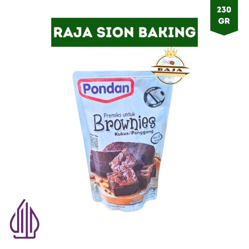 

Pondan Brownies Kukus Dan Panggang Instan 230gr