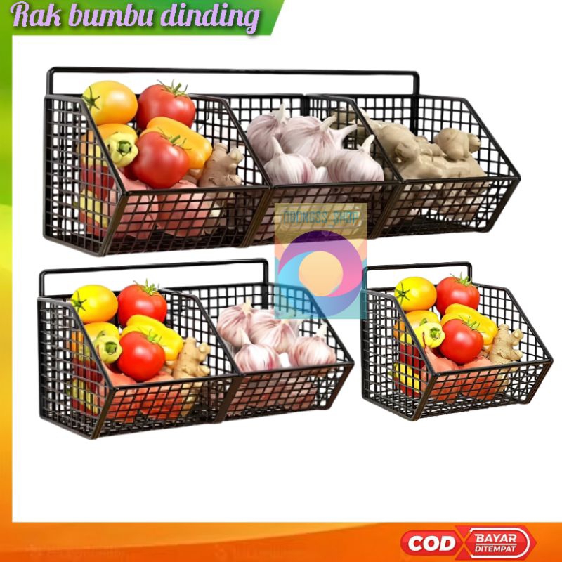 RAK BUMBU DAPUR PUTIH, KERANJANG PENYIMPANAN BUMBU DAPUR, RAK BUMBU DINDING