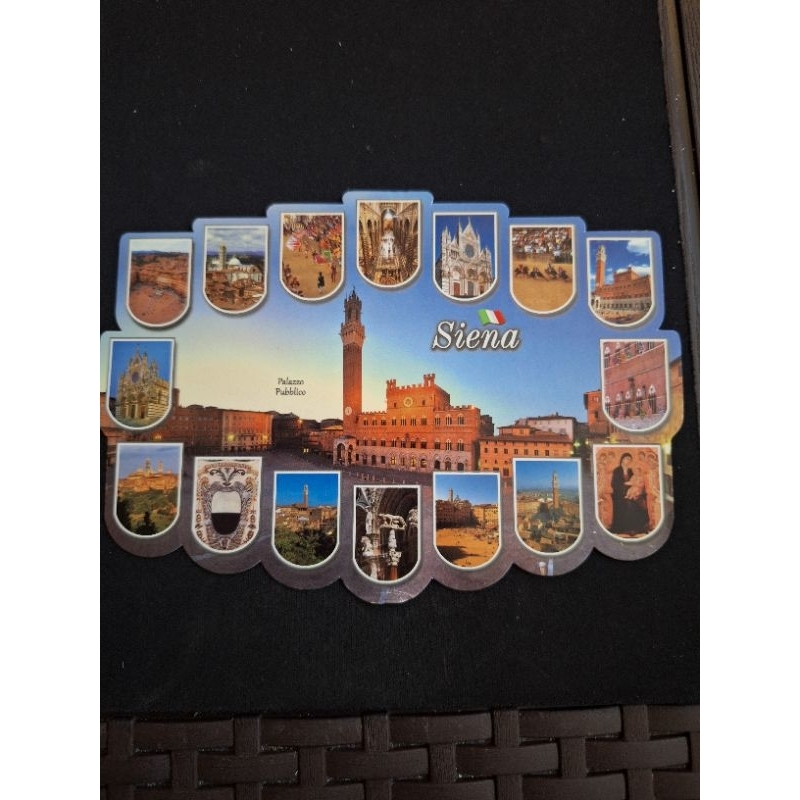 

kartu pos shaped italia postcard