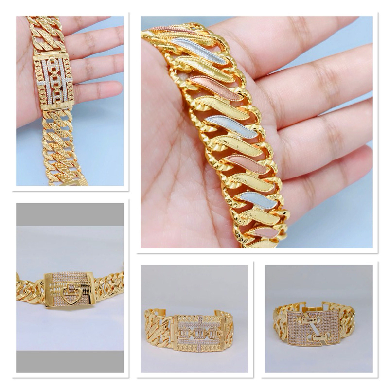 Gelang jumbo wanita dewasa titanium xuping anti karat