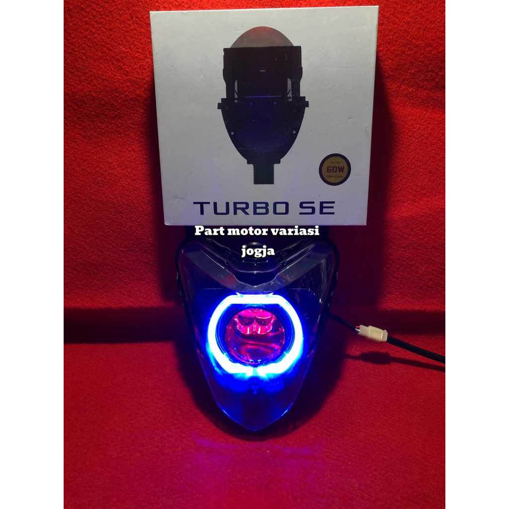 PROJIE BILED NEW CB 150 R AES TURBO DOUBLE LASER 60 WATT FULLSET REFLEKTOR/HEADLEMP