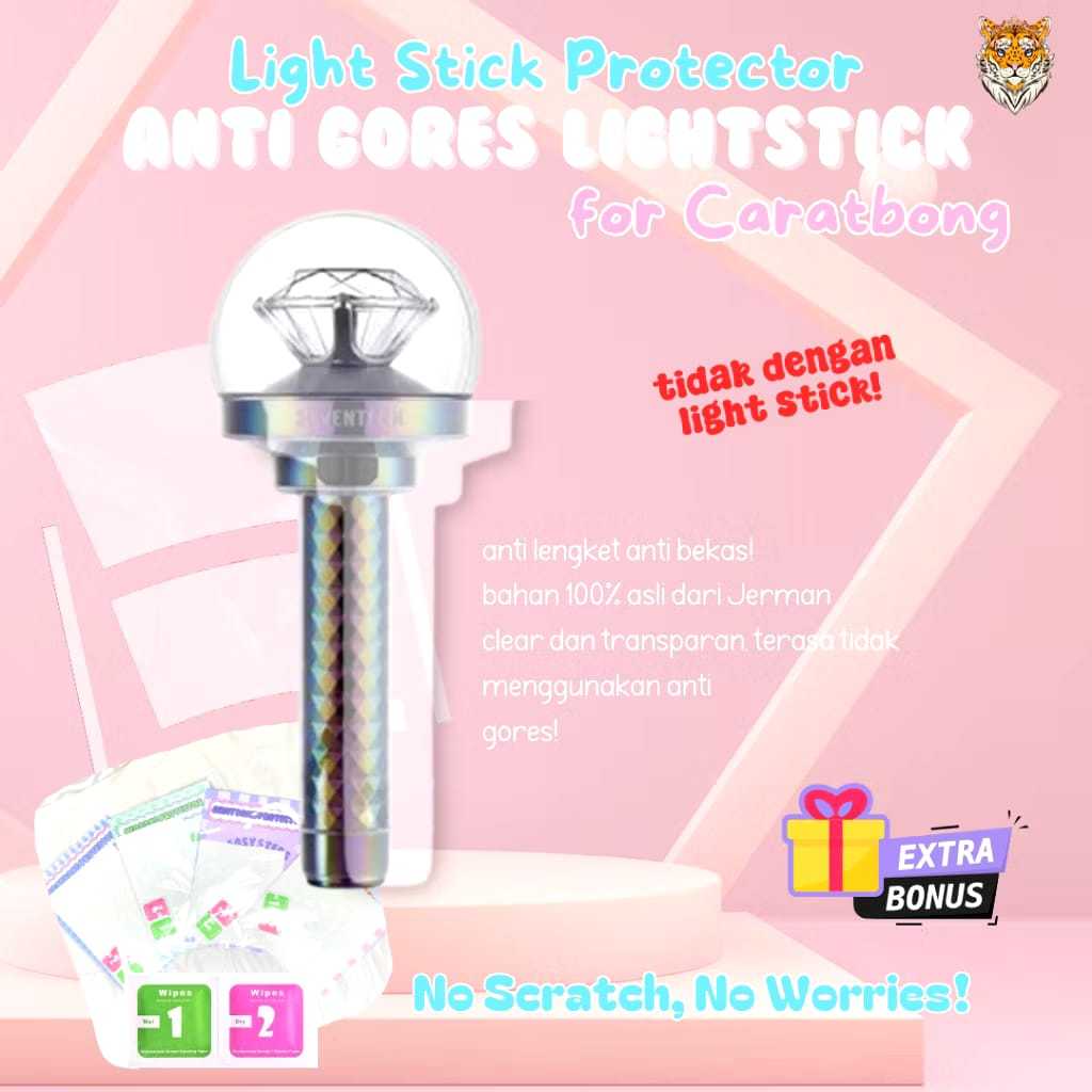 

CARATBONG VITRI SEVENTEEN VER 3 Carat Anti Scratch / Light Stick Protector Anti Gores For Lightstick (Hanya Anti Gores bukan Lightstick)