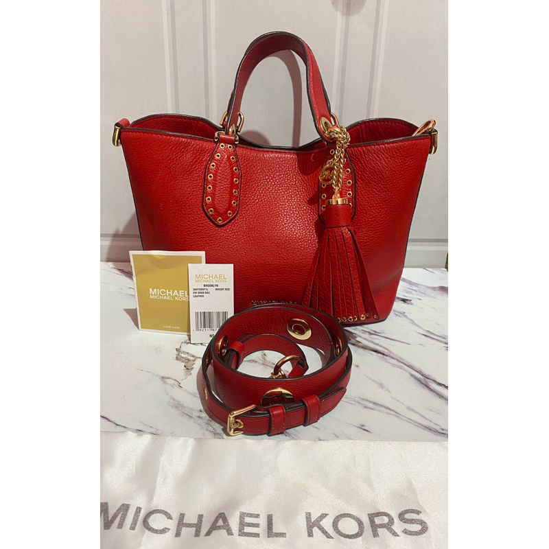 Michael Kors Brooklyn Red Butik Authentic