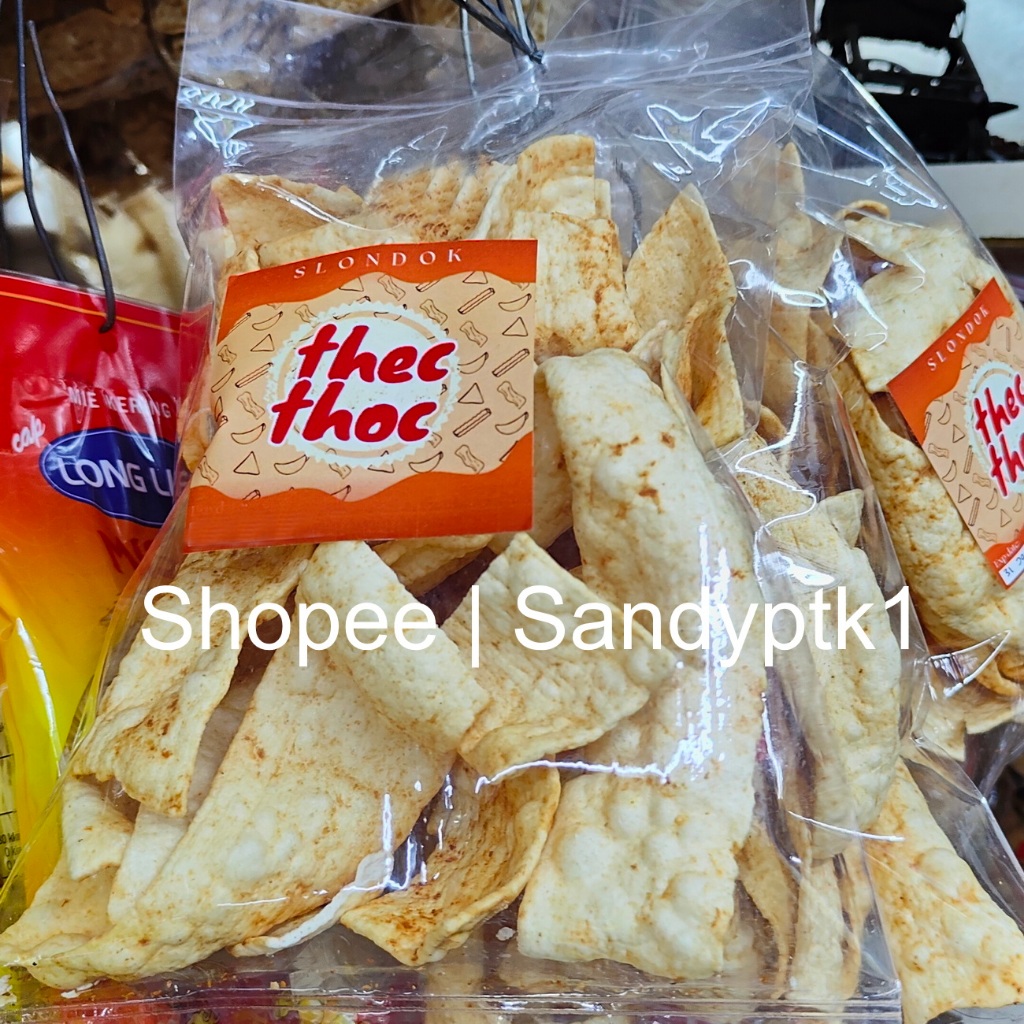 

THEC THOC Kerupuk Krupuk Slondok Ubi Opak Singkong Mbak Sri Pedas Manis khas Pontianak Kalimantan Barat