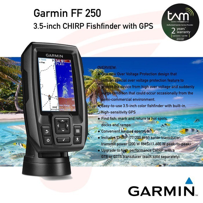 [Ready] Garmin FF250 GPS Fishfinder / Gps Garmin Fish Finder FF 250 Garansi Tam