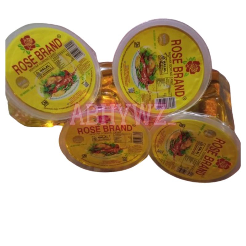 

Minyak goreng gelas Merk Rose brand 220ml