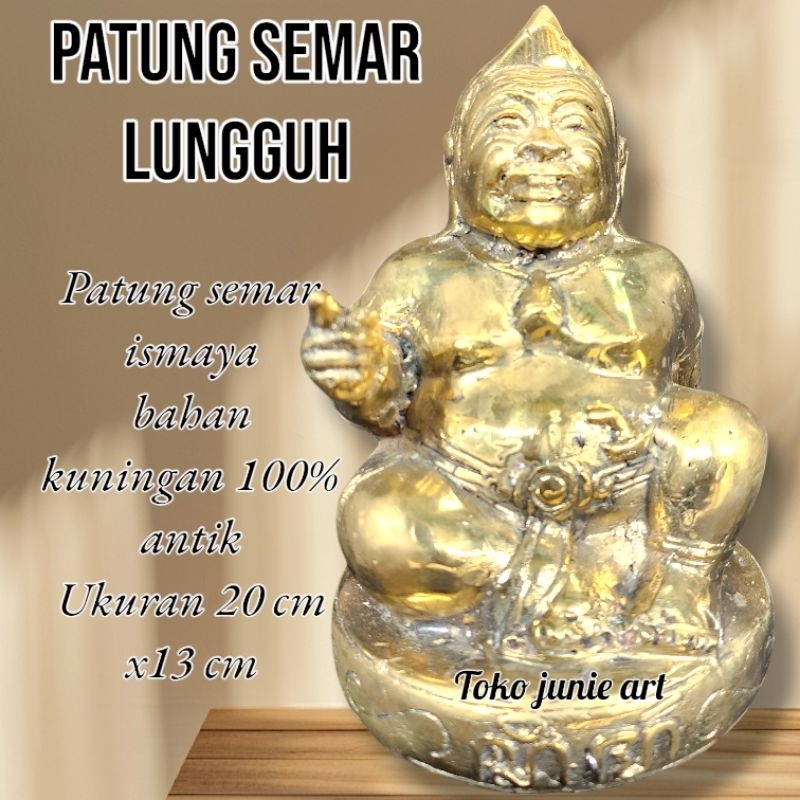 Patung Semar Kuningan Jumbo asli kuningan