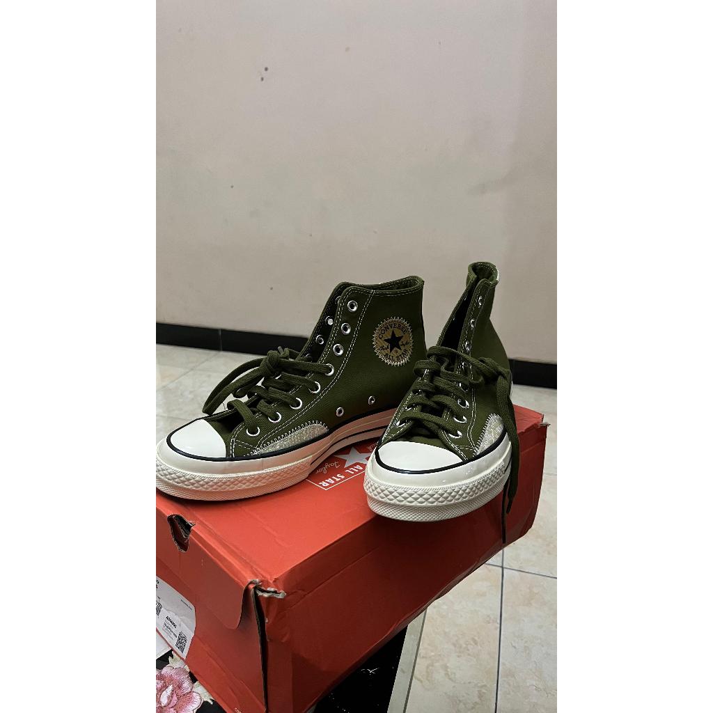 Converse Chuck 70s Hi Crafted Ollie Patch Vitality Green