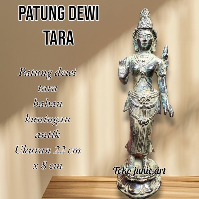 Dewi Tara Dewi laksmi Perunggu 22 Cm