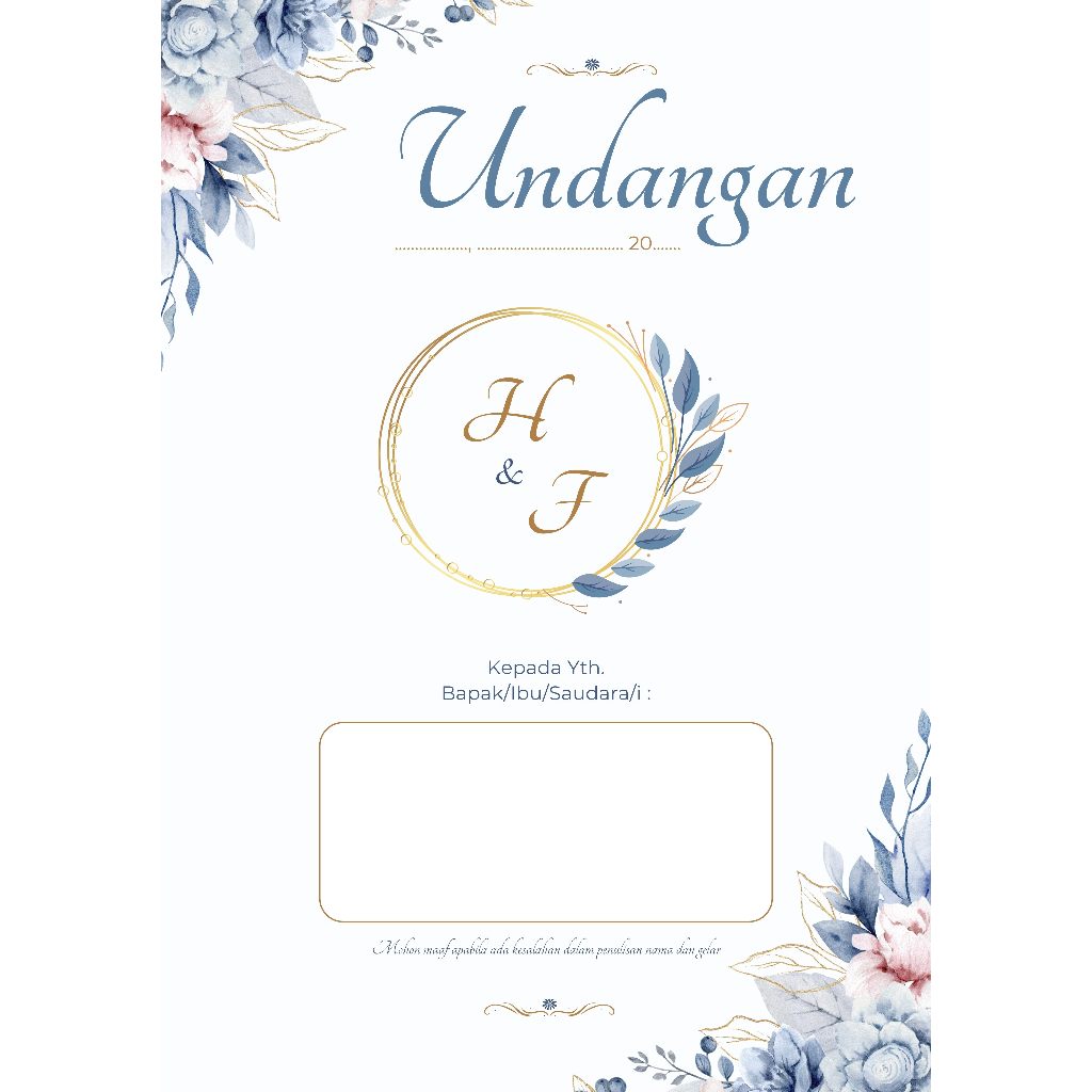 

UNDANGAN PERNIKAHAN TULIS TANGAN