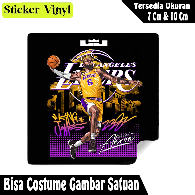 

Radit667 Stiker Sticker Pemain Basket Lebron james Bahan Vynil Tahan Air Bisa Custom Gambar