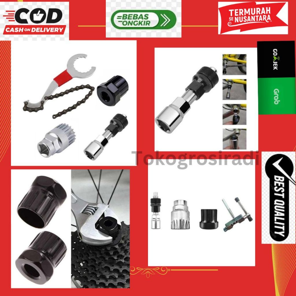 Kunci Sproket Sepeda Alat Reparasi Sepeda Crank Set