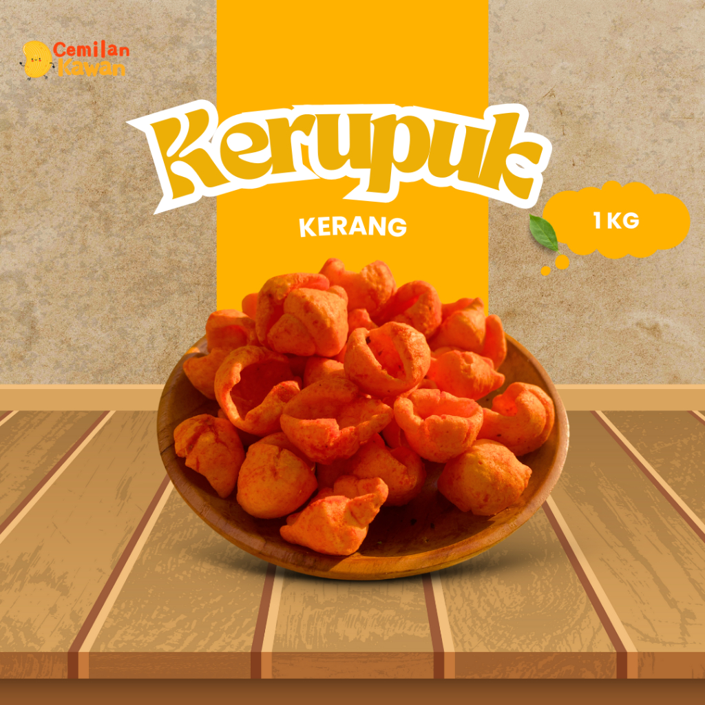 

Cemilan Kawan - Kerupuk Kerang Pedas 1kg Snack Kiloan