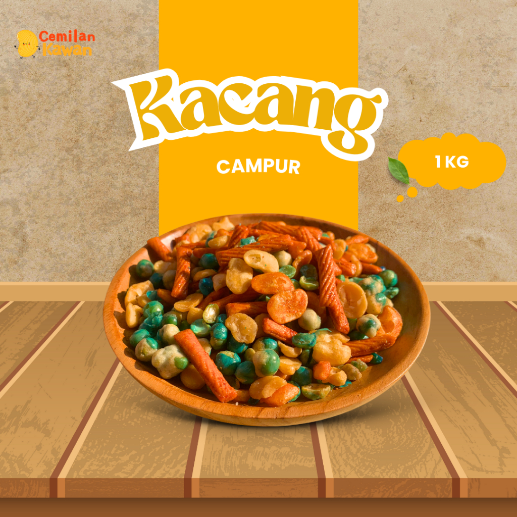 

Cemilan Kawan - Kacang Campur 1kg Snack Kiloan