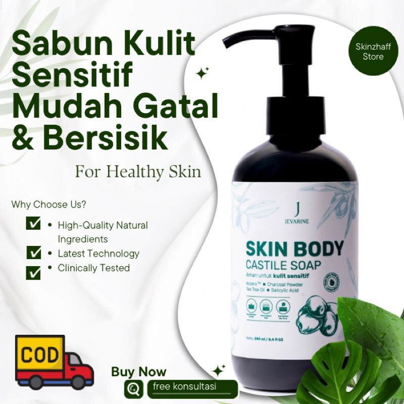 Sabun Mandi Cair Pemutih Badan Pria Atasi Jerawat Badan dan Punggung