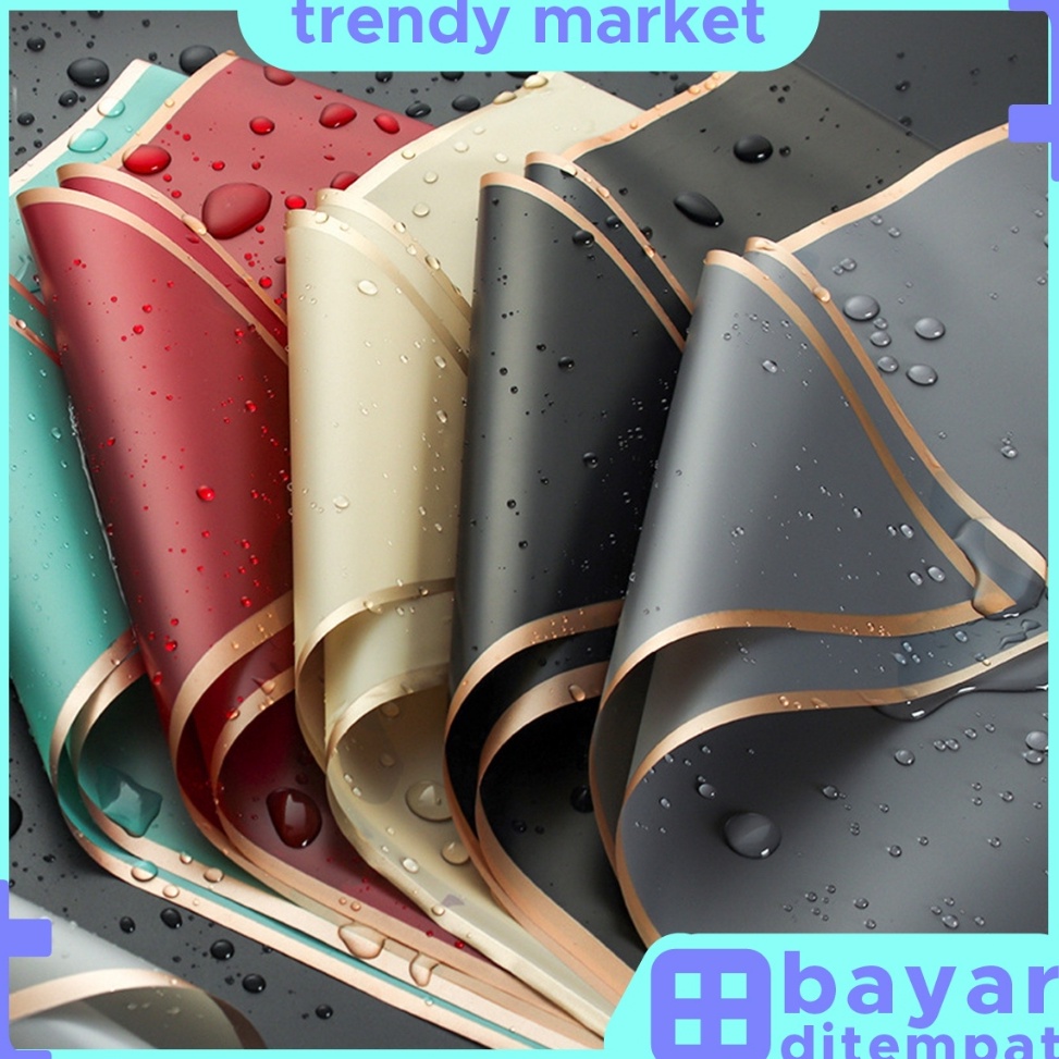 

Dapatkan Segera 2 PCS Kertas Buket Bunga Flower Wrapping Flower Paper List Gold Cellophane Florist KB1