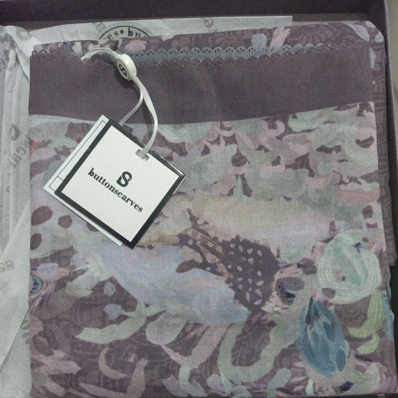 Ederra 1.0 viola buttonscarves new