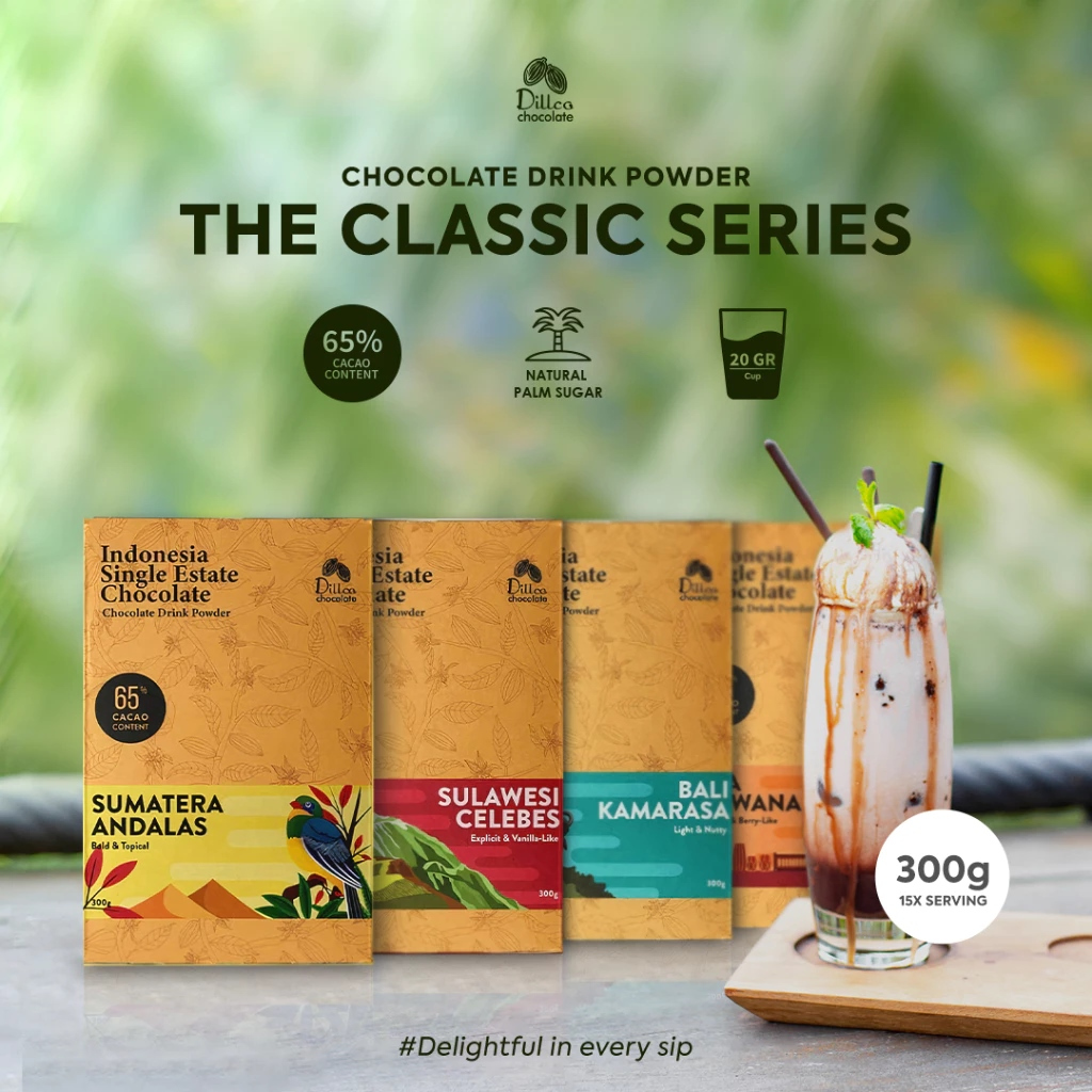 

Bubuk Coklat Dillco Single Estate Chocolate Powder Classic Series Specialty Chocolate