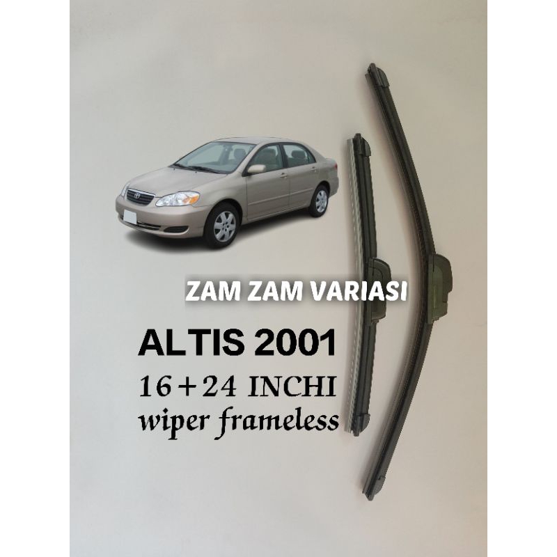 Wiper altis 2003 model frameless