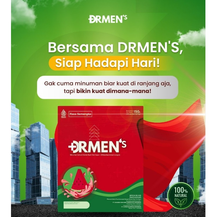 Penambah stamina pria - Drmens rasa semangka solusinya isi 10 sachet pengganti laforta duracore Asli