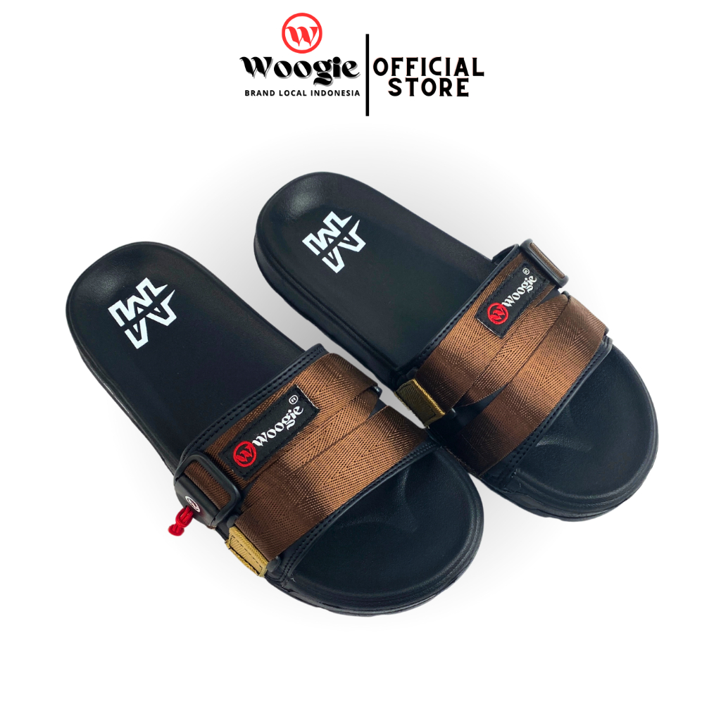 Sandal Woogie Elon Selop Pria Wanita Tali Casual Premium