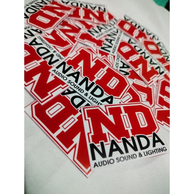 

Stiker Nanda Audio sound system - stiker sound horeg - stiker tebal anti air - stiker paketan