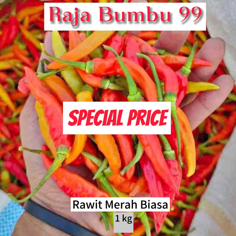 

PROMO CABE RAWIT MERAH BIASA 1kg