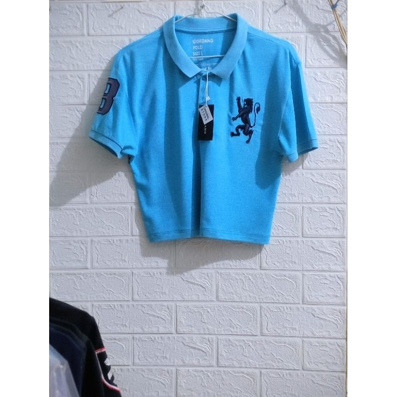 Giordano Polo Crop top Preloved