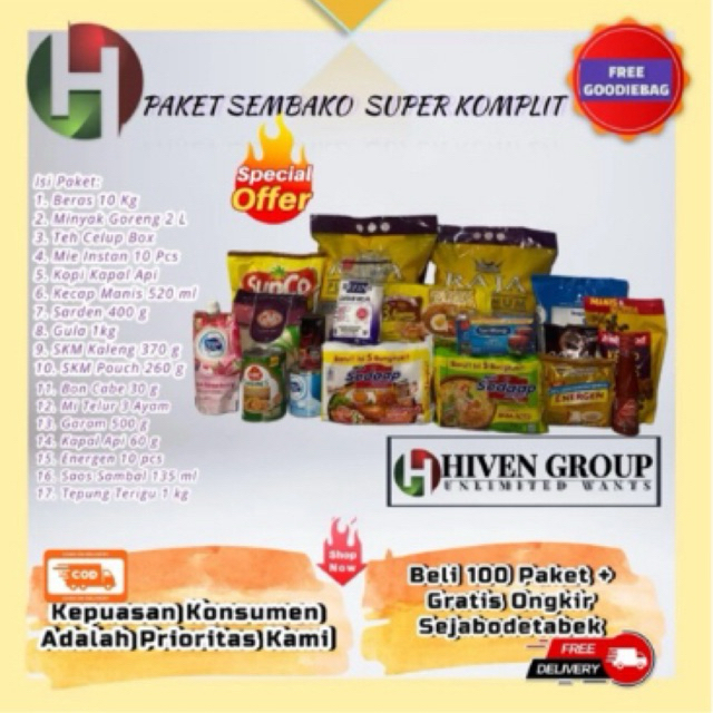 

PAKET SEMBAKO SUPER KOMPLIT