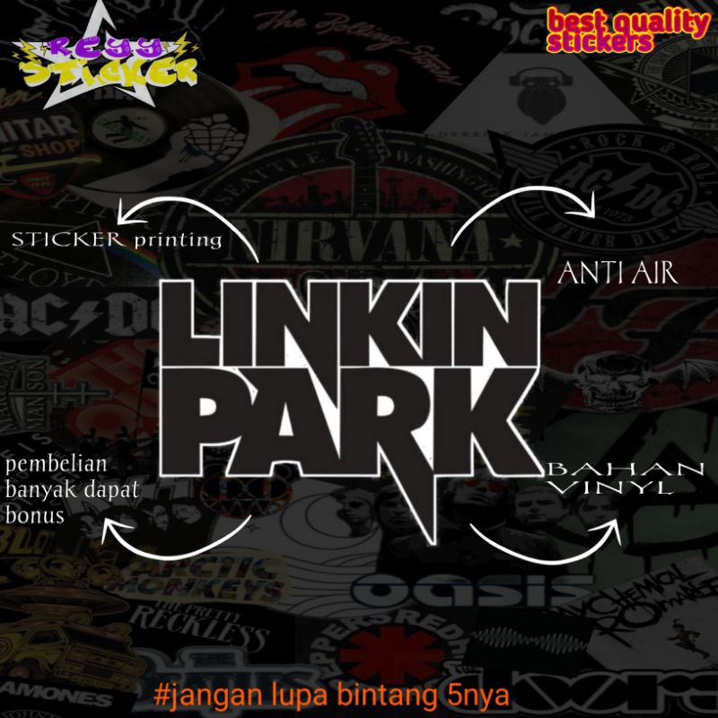 

sticker printing anti air viral band linkin park