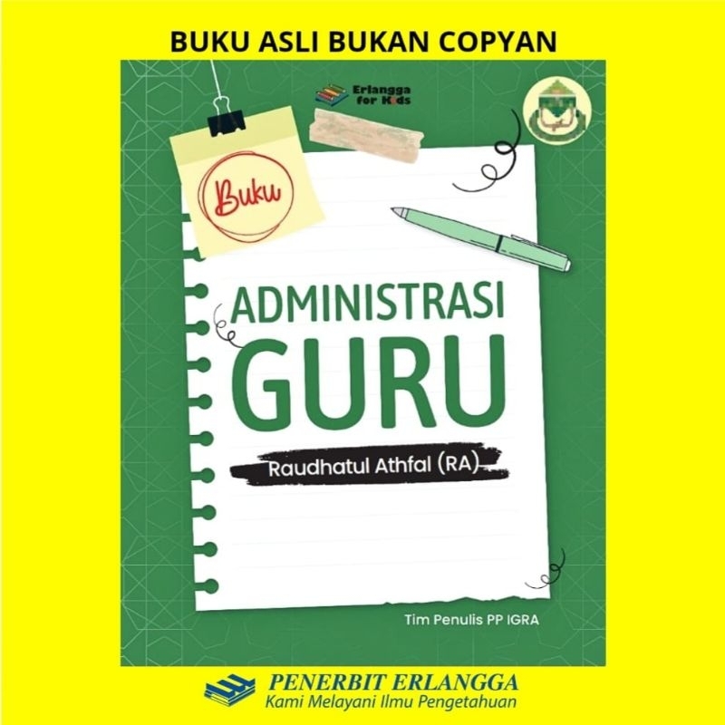 BUKU ADMINISTRASI GURU RAUDHATUL ATHFAL (RA) ERLANGGA