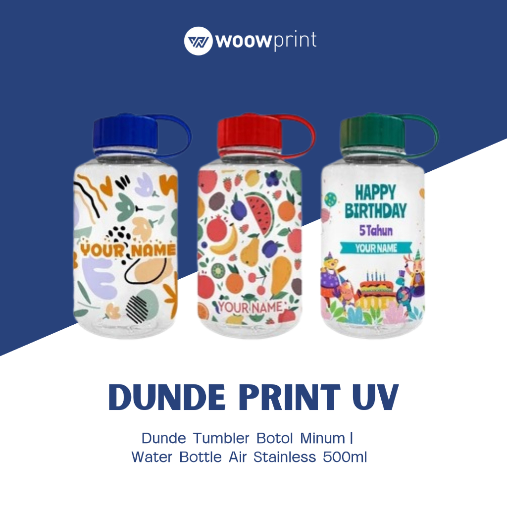 CUSTOM TUMBLER PRINT Dunde Botol Minum 1 Liter