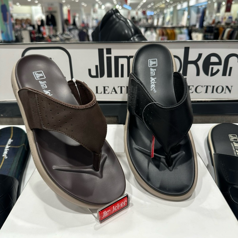 Sandal jepit kulit pria JIM JOKER (100% ORIGINAL STORE)