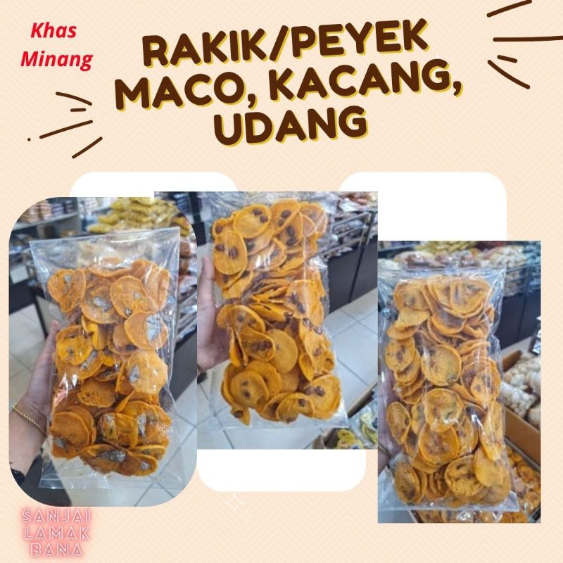 

Rakik/Peyek Maco, Kacang dan Udang