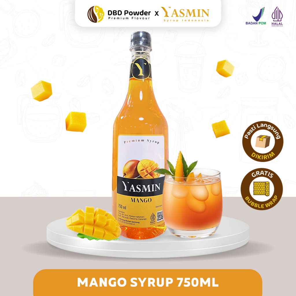 

Yasmin - Syrup Mango (750ml) | Sirup Minuman Rasa Mangga