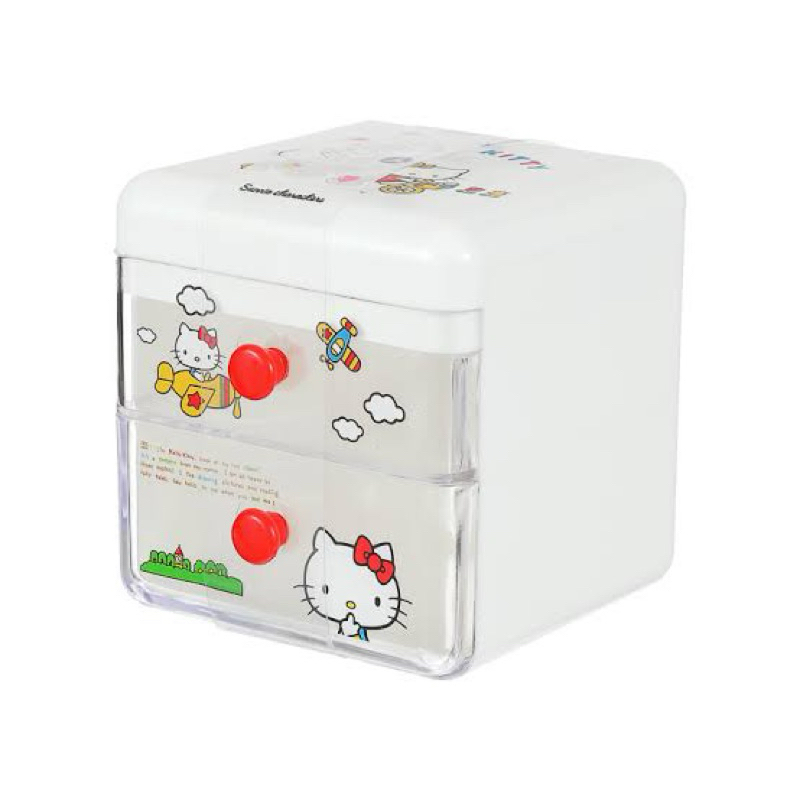 Miniso Sanrio Desk Storage Case Drawer Hello kitty / Kotak penyumpanan laci