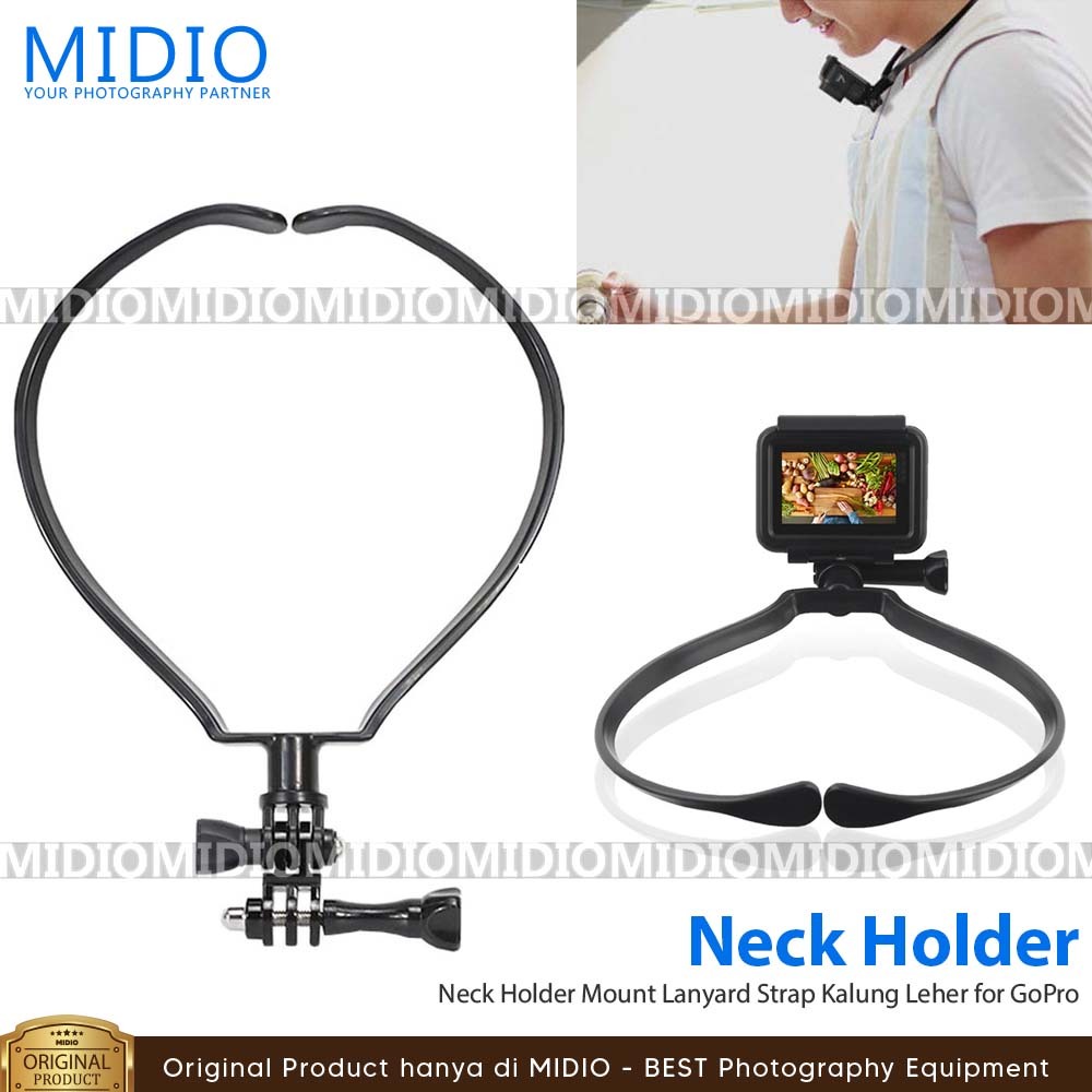 Neck Holder Mount Lanyard Strap Kalung Leher for GoPro