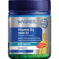 Wagner Vitamin D3 1000IU - 250 Capsules