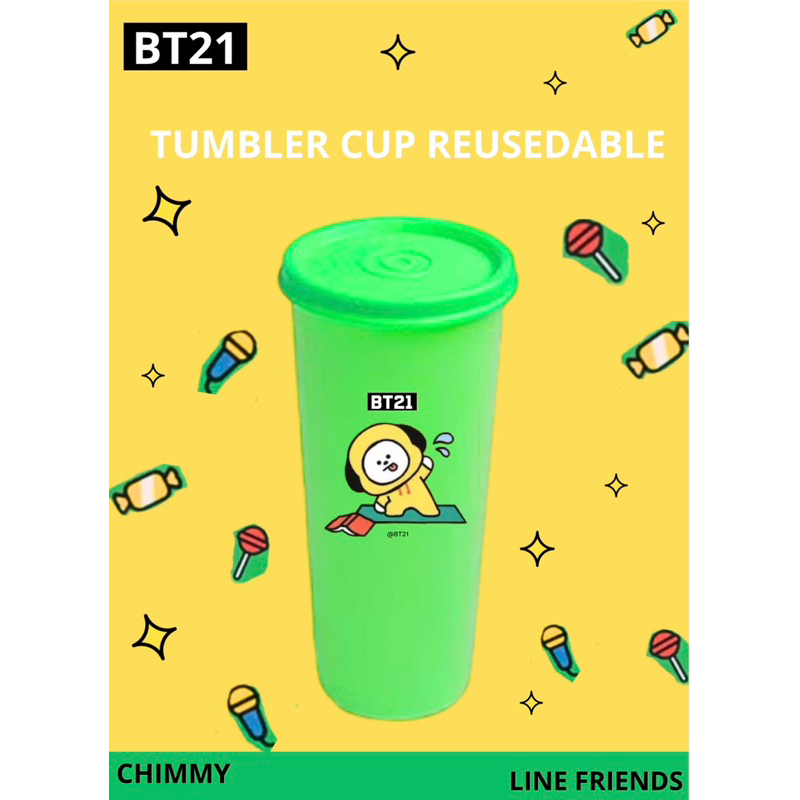 tumbler souvenir bt21 tempat minum bt21 tupperware bt21 mug korea tumbler bts tumbler korea