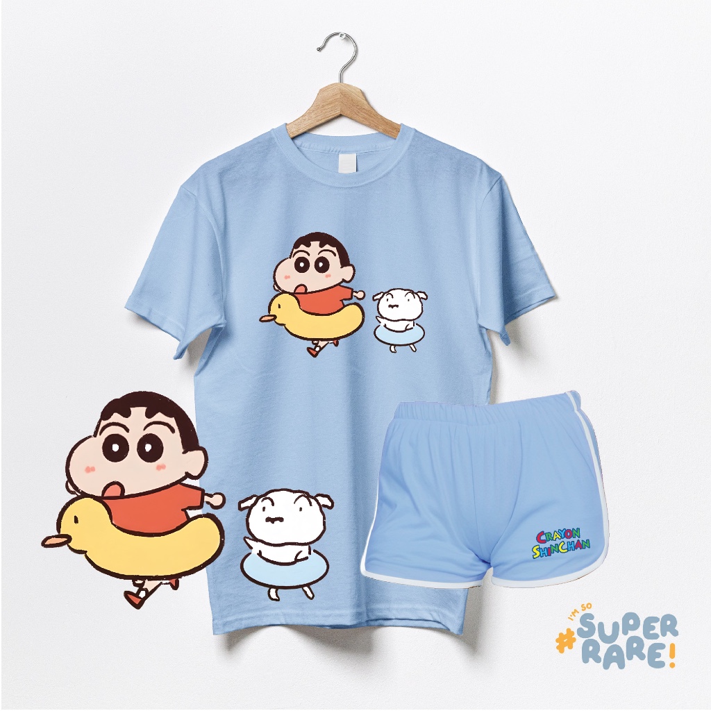 Super Rare - Shinchan Kaos Estetik Baju Tidur Wanita Dewasa Korea