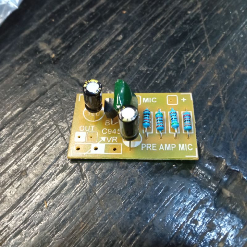 Preamp Mic Penguat mic 1 transistor